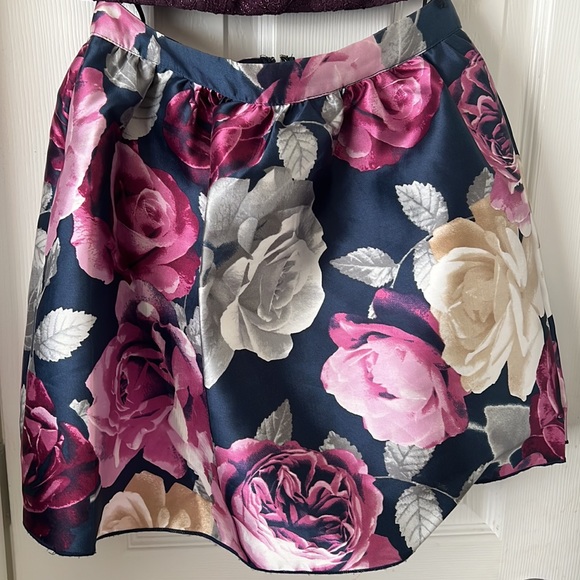 Purple Two Piece Formal Homecoming dress - Picture 3 of 3